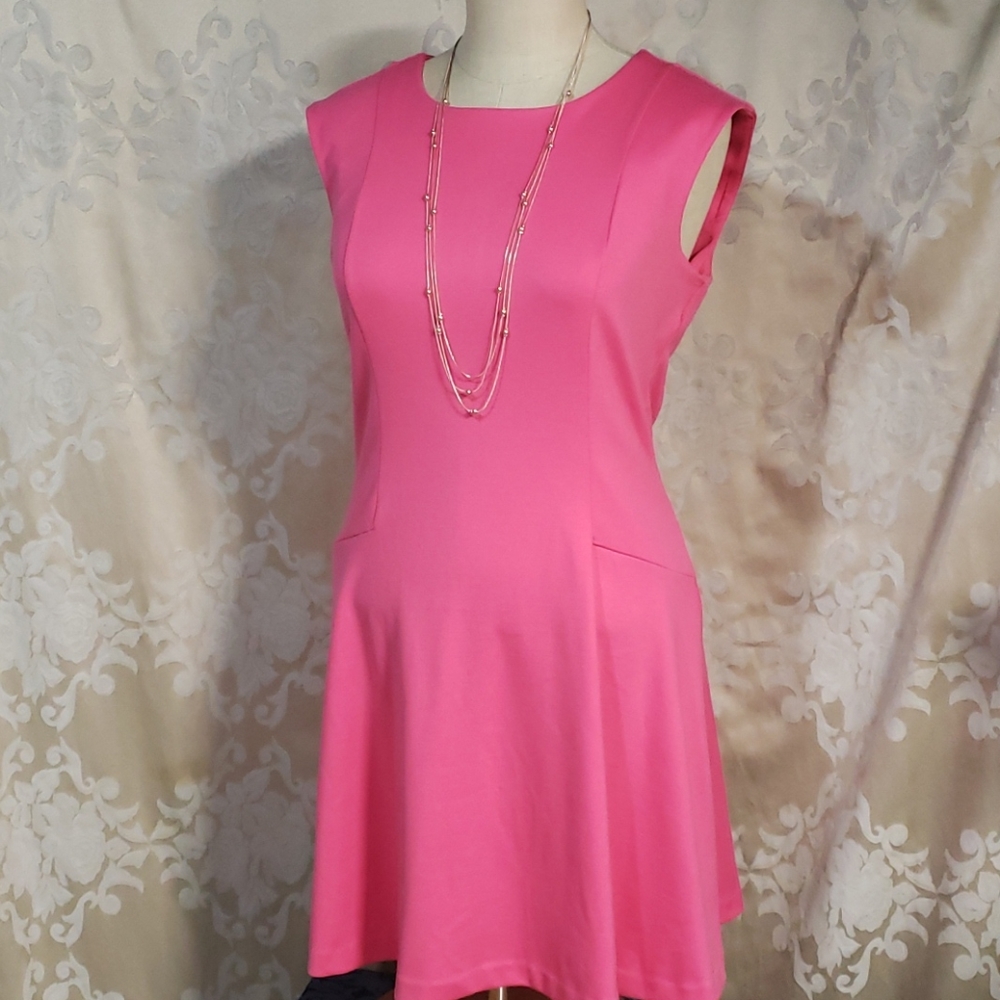 NWT Apt 9 Cotton Candy Slim Pink Swing Knit Dress